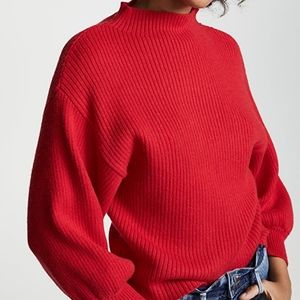 LINE & DOT Red Alder Puff Sleeve Sweater